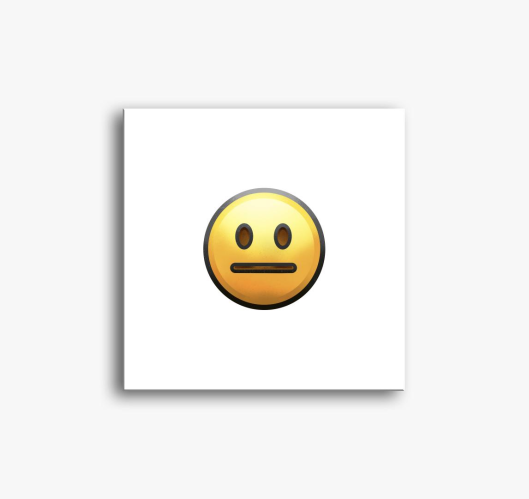 Smiley slika na platnu