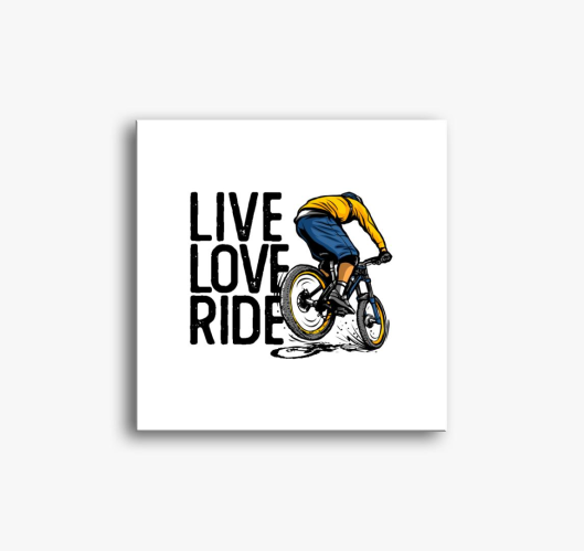 Live love ride slika na platnu