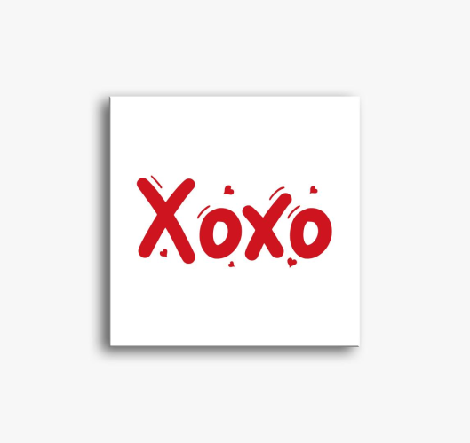 xoxo slika na platnu