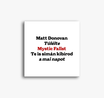 Matt Donovan slika na platnu