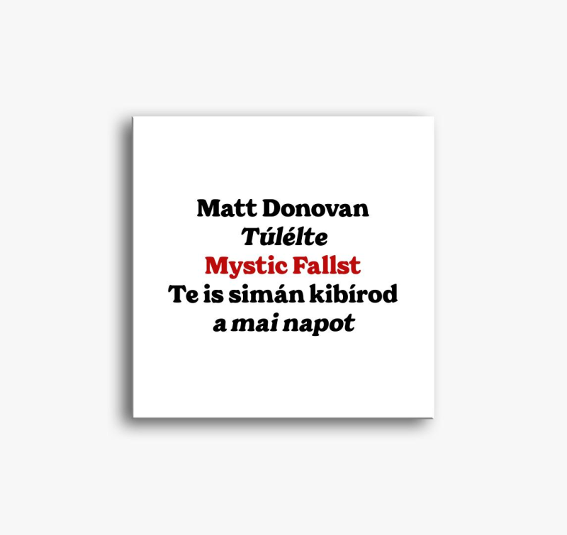 Matt Donovan slika na platnu