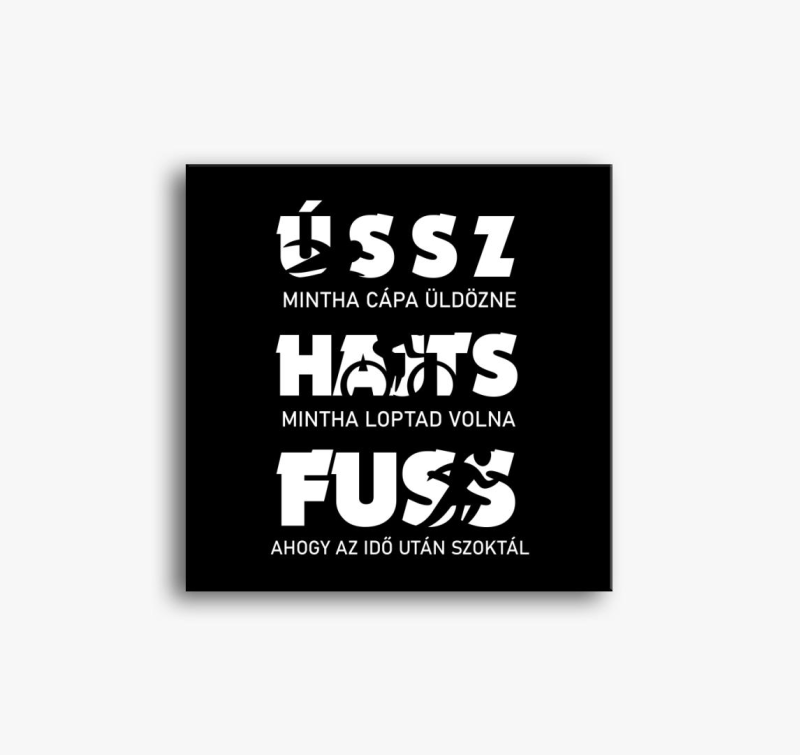 Triatlon feliratos magyar slika na platnu