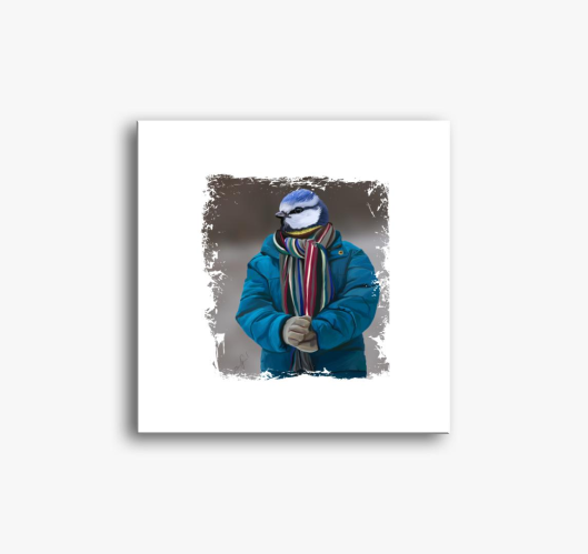 Cinege slika na platnu