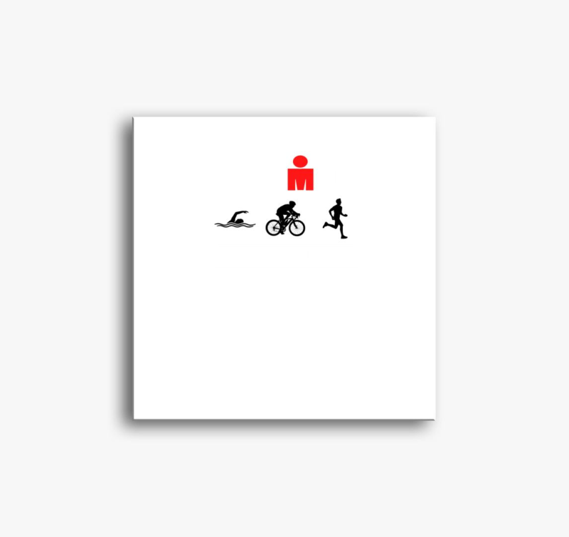 Ironman finisher Triatlonos slika na platnu