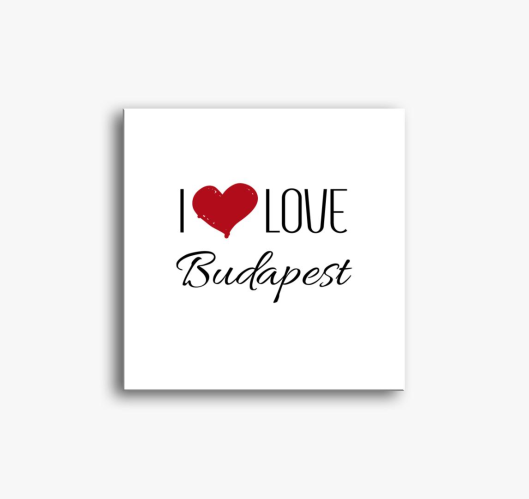 I love Budapest slika na platn...