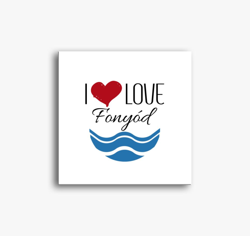 I love slika na platnu