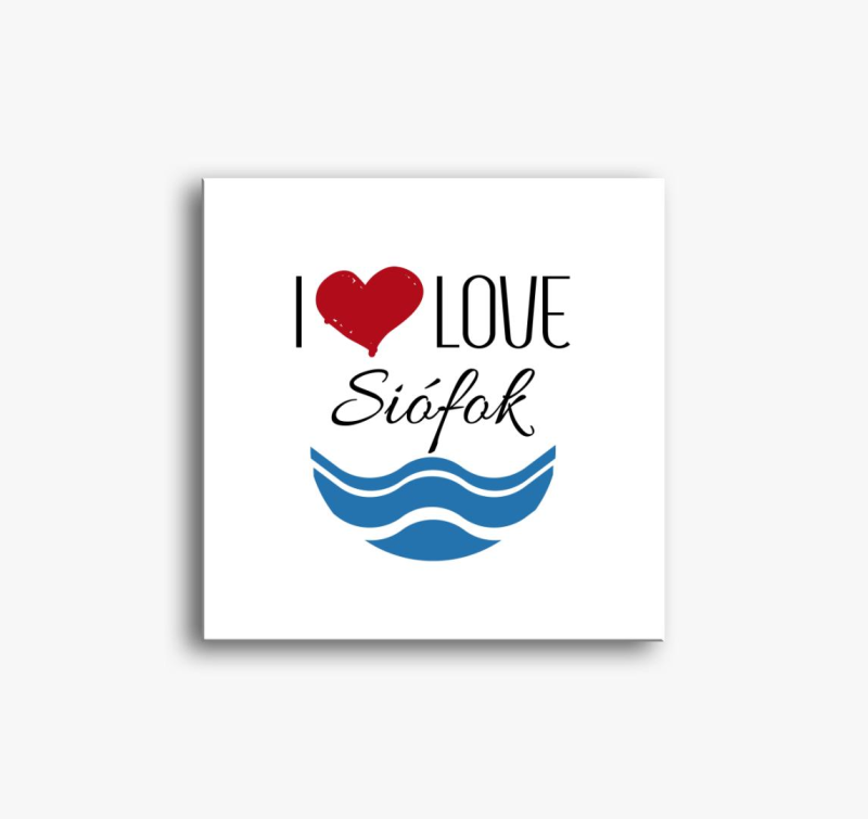 I love slika na platnu