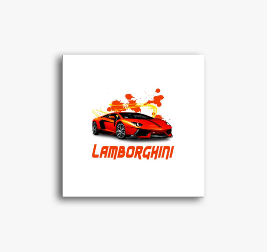 Orange Lamborghini slika na pl...