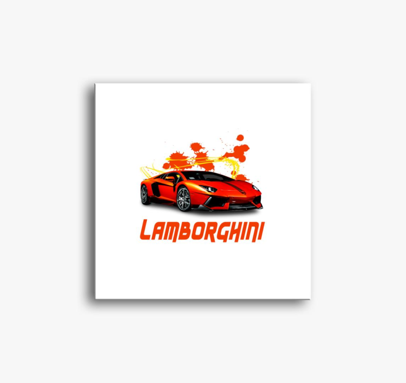 Orange Lamborghini slika na platnu