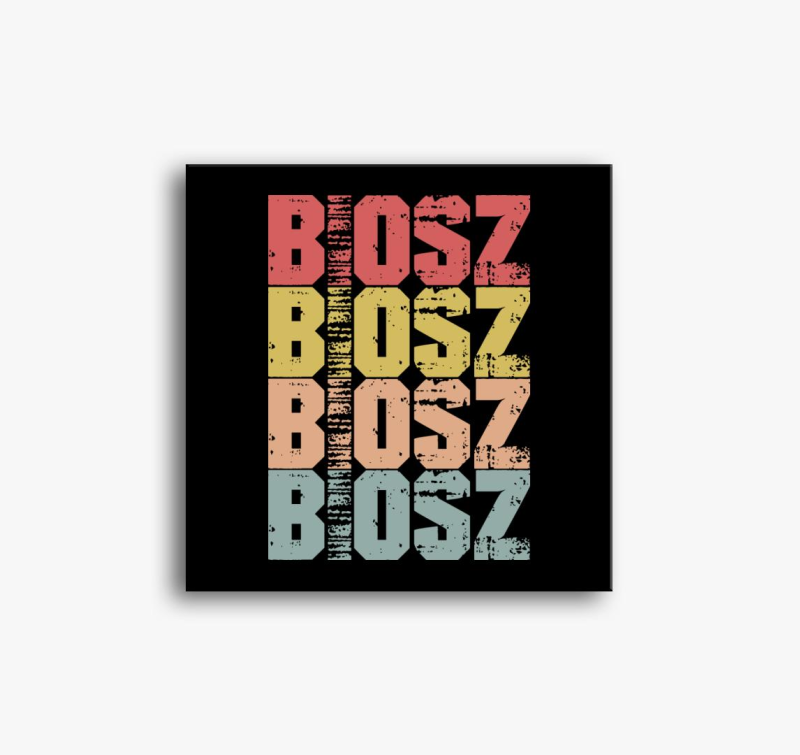 Biosz feliratos slika na platnu