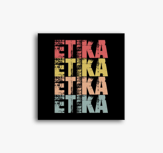Etika feliratos slika na platn...