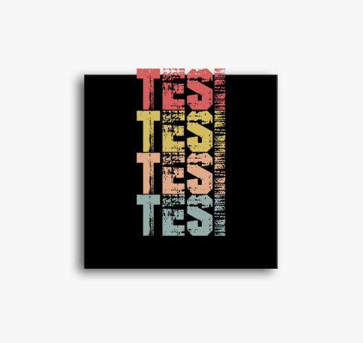 Tesi feliratos slika na platnu