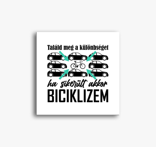 Biciklis slika na platnu