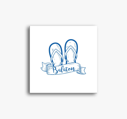 Balaton papucs slika na platnu