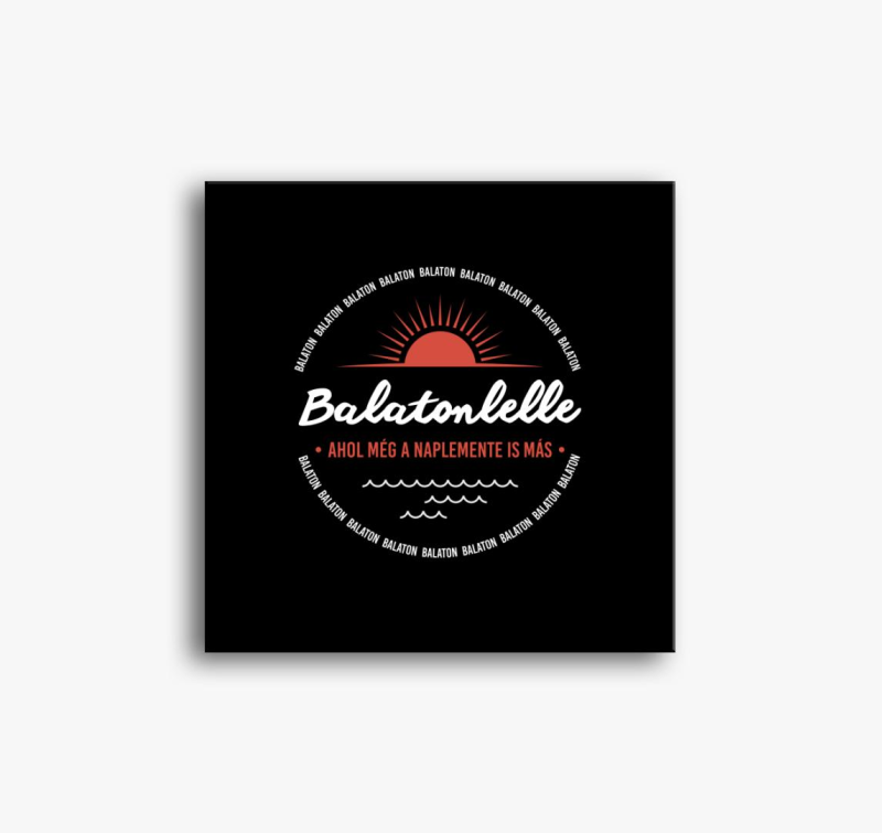 Balatonlelle, ahol naplemente is slika na platnu