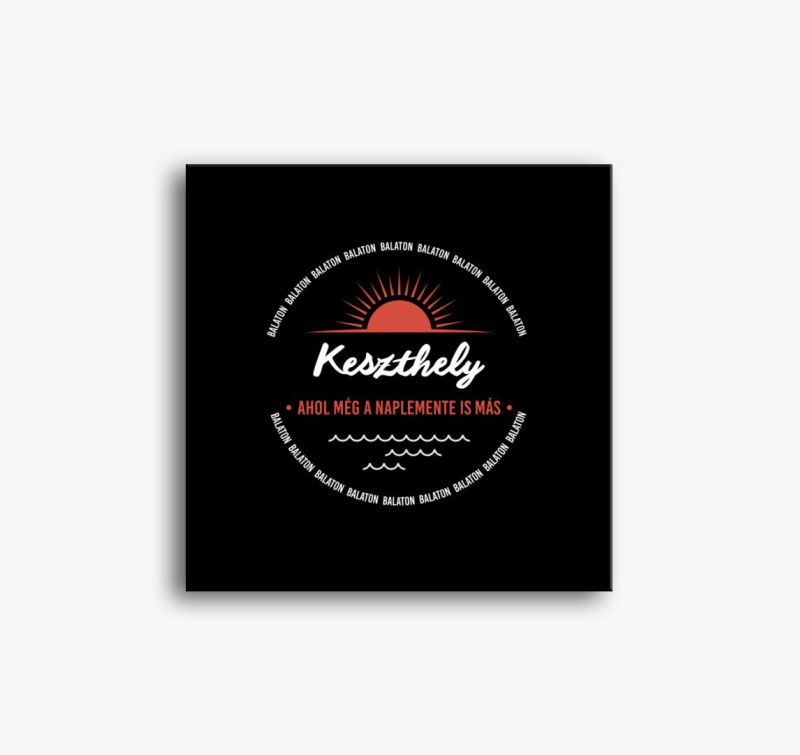 Keszthely, ahol naplemente is slika na platnu