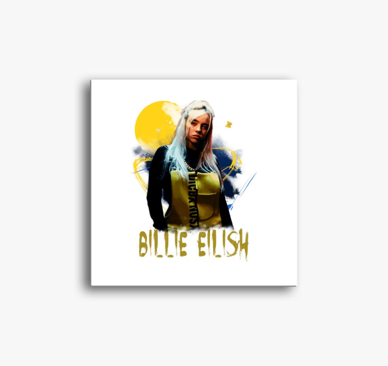 Billie Eilish slika na platnu
