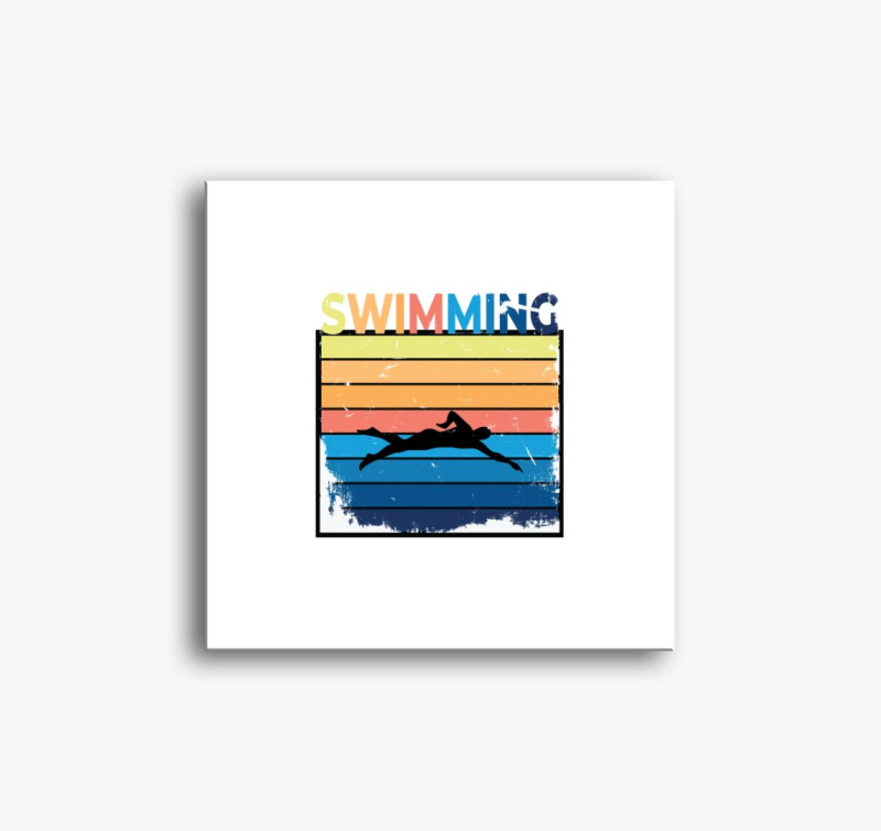 Swimming slika na platnu