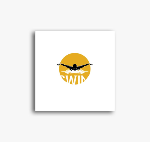 Swim team slika na platnu