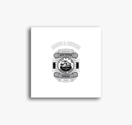 Retro slika na platnu