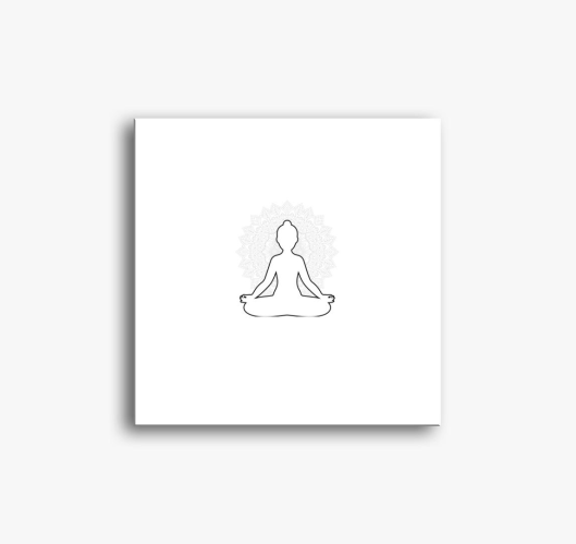 Yoga club slika na platnu