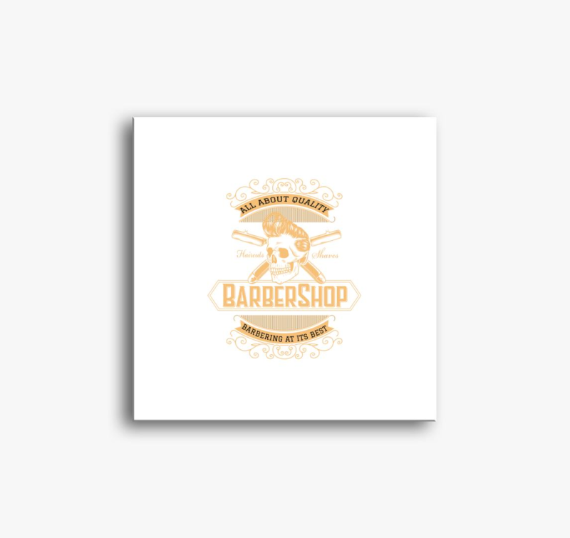 Koponyafejes barbershop slika na platnu