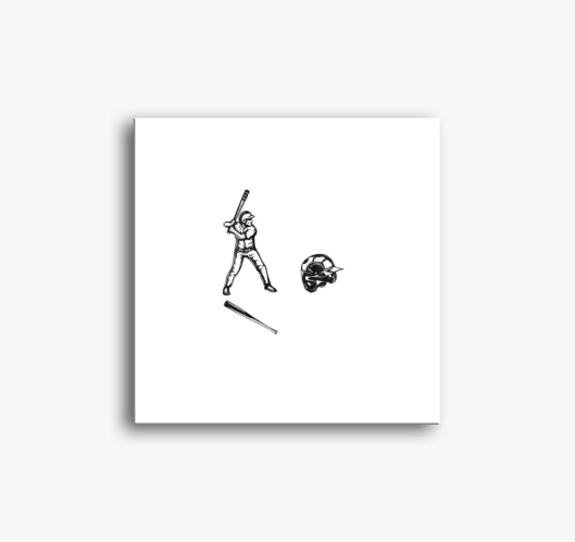 Baseball slika na platnu