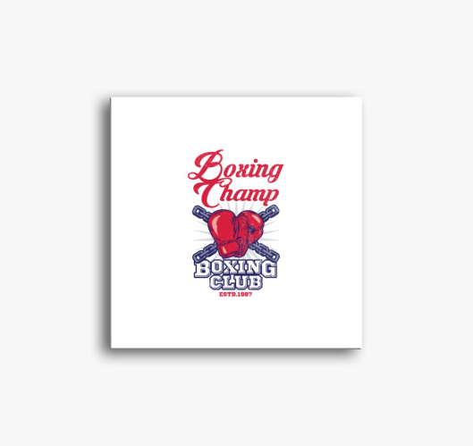 Boxing club slika na platnu