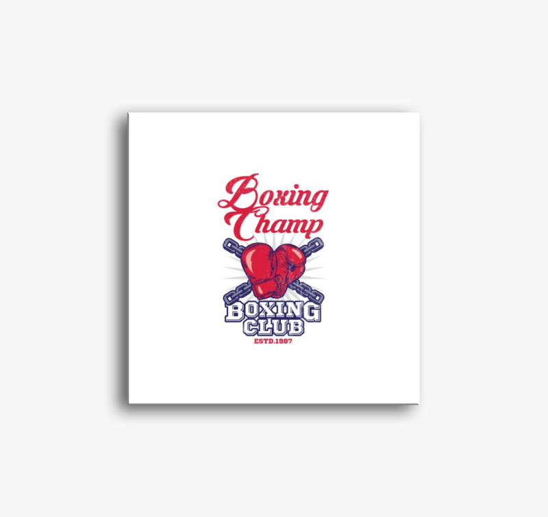 Boxing club slika na platnu