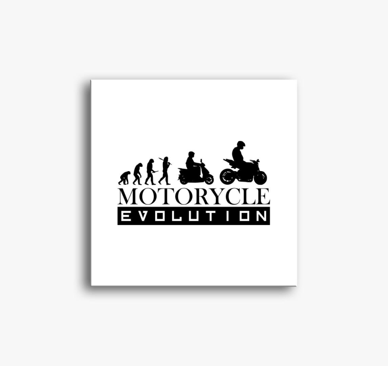 Motorcycle evolution slika na platnu