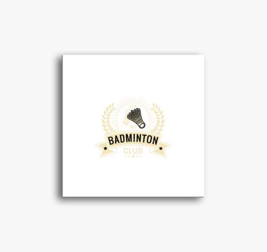 Badminton club slika na platnu