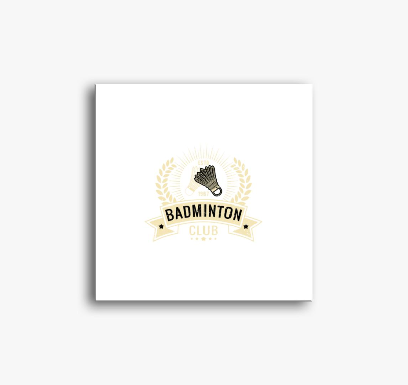 Badminton club slika na platnu