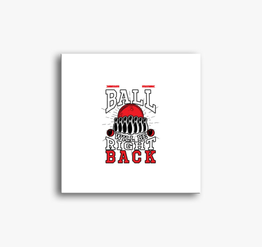 Strike bowling slika na platnu