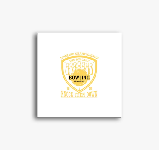 Bowling slika na platnu