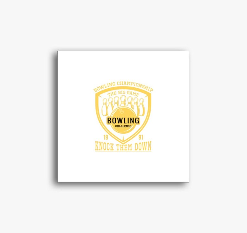 Bowling slika na platnu