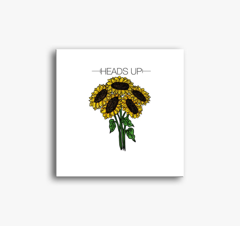 Heads up slika na platnu