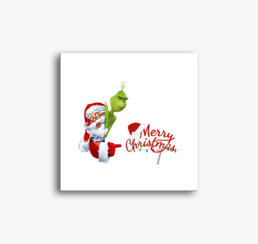 Santa Grincs slika na platnu