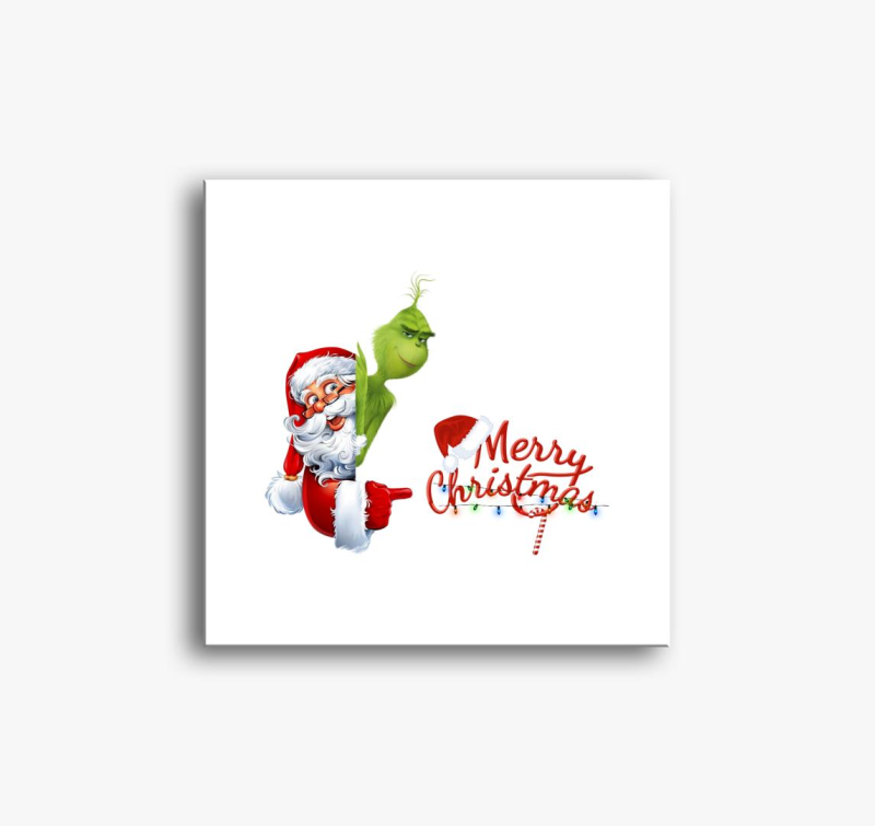 Santa Grincs slika na platnu