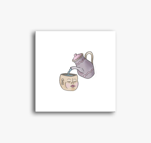 Teababa slika na platnu