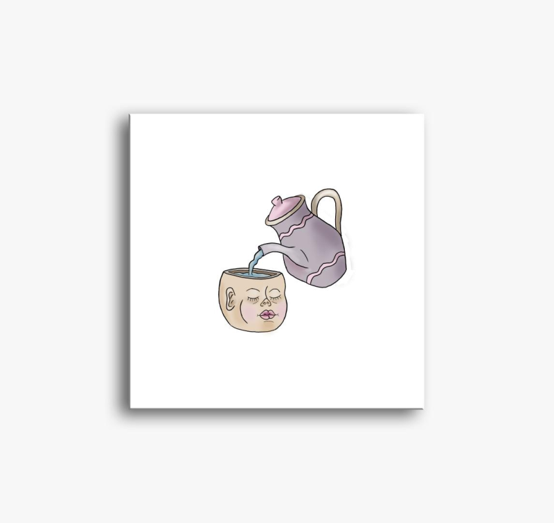 Teababa slika na platnu