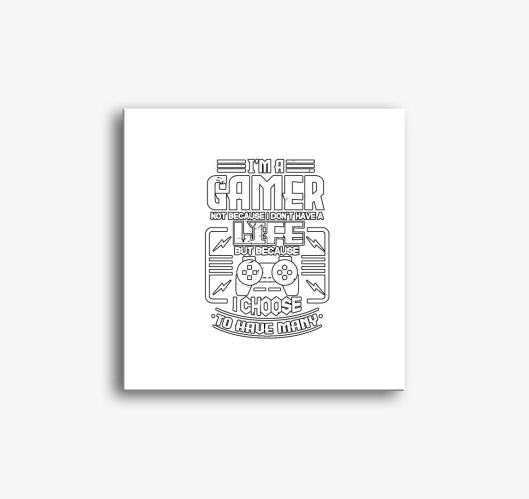 Gamer slika na platnu