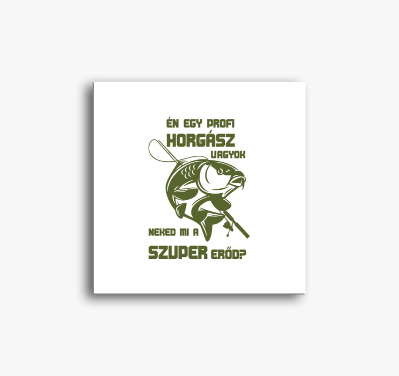 profi ribič sem neked mi slika na platnu