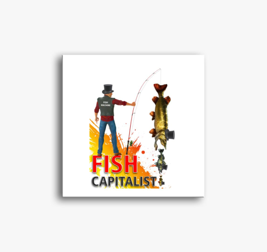 Fish Capitalist slika na platn...