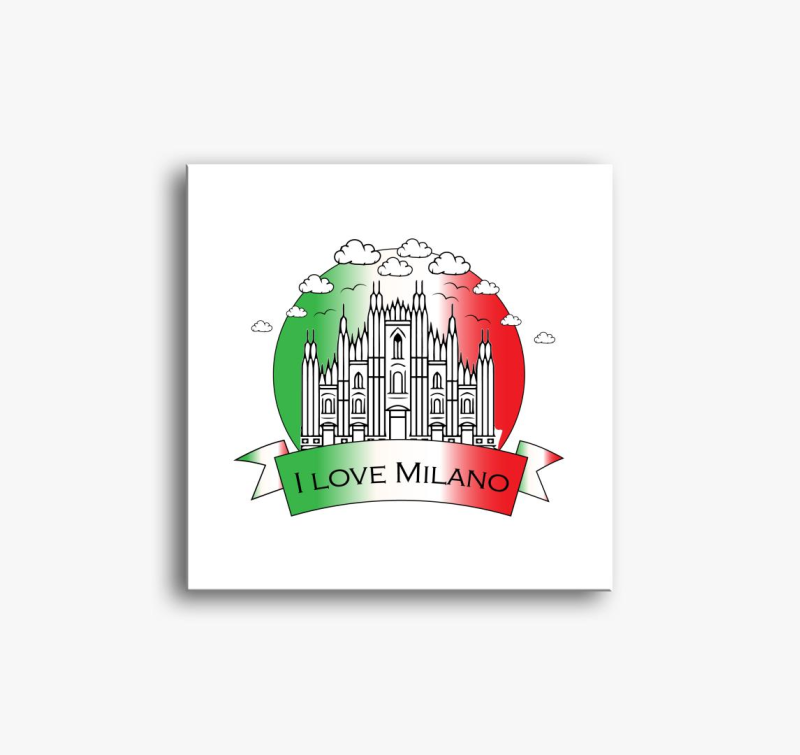 I love Milano slika na platnu