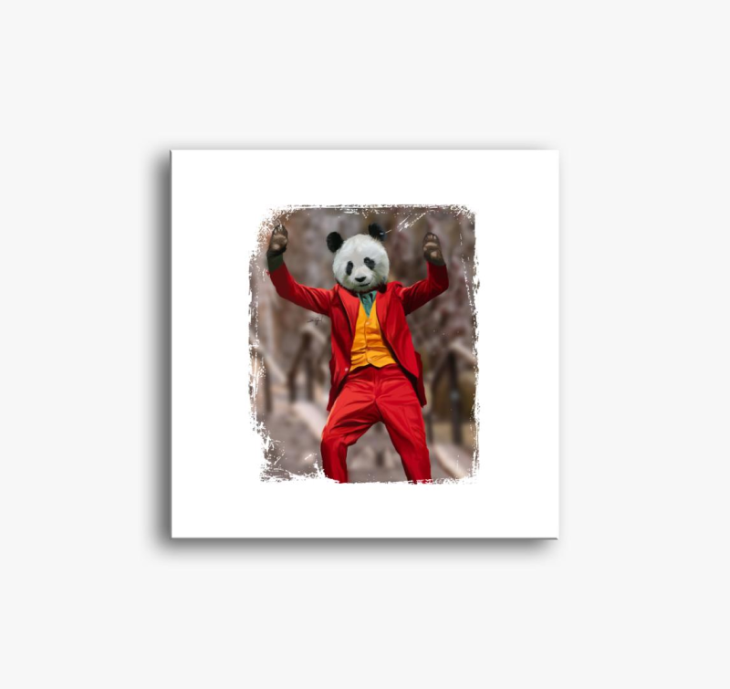 Joker Panda slika na platnu