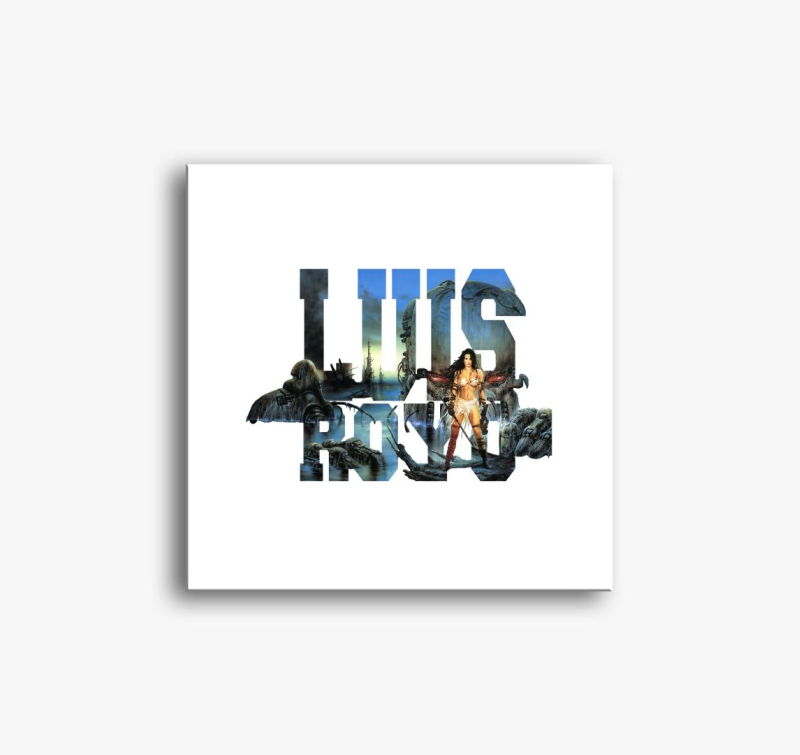 Csajszi robottal slika na platnu