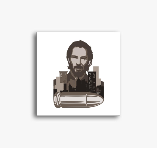 Wick slika na platnu