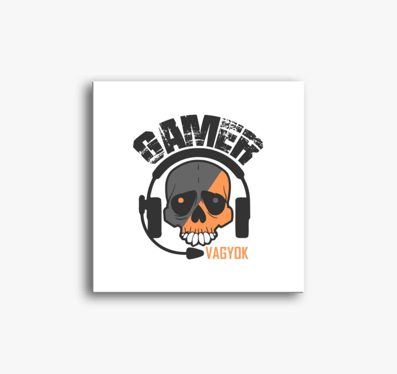 Gamer sem koponya slika na platnu