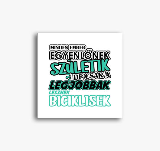 biciklis slika na platnu