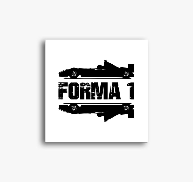 Forma 1 felirtaos slika na platnu